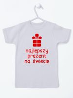 najlepszy prezent na świecie koszulka z krótkim rękawem kolor szary 077