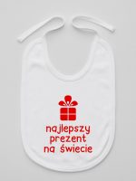 najlepszy prezent na świecie śliniak niemowlęcy kolor biały 077 najlepszy prezent na świecie śliniak niemowlęcy kolor biały 077