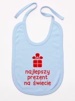najlepszy prezent na świecie śliniak niemowlęcy kolor błękitny 077 najlepszy prezent na świecie śliniak niemowlęcy kolor błękitny 077