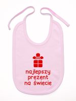 najlepszy prezent na świecie śliniak niemowlęcy kolor różowy 077 najlepszy prezent na świecie śliniak niemowlęcy kolor różowy 077