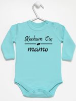 napis kocham cię mamo body z długim rękawem kolor miętowy 147 napis kocham cię mamo body z długim rękawem kolor miętowy 147
