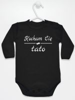 napis kocham cię tato body z długim rękawem kolor czarny 148 napis kocham cię tato body z długim rękawem kolor czarny 148