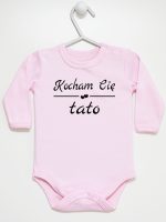 napis kocham cię tato body z długim rękawem kolor różowy 148 napis kocham cię tato body z długim rękawem kolor różowy 148