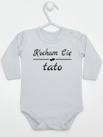 napis kocham cię tato body z długim rękawem kolor szary 148 napis kocham cię tato body z długim rękawem kolor szary 148