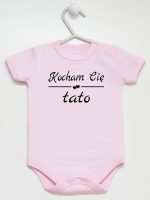 napis kocham cię tato body z krótkim rękawem kolor różowy 148 napis kocham cię tato body z krótkim rękawem kolor różowy 148