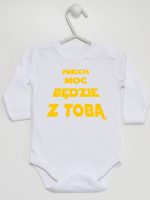 niech moc będzie z tobą body z długim rękawem kolor biały 163 niech moc będzie z tobą body z długim rękawem kolor biały 163