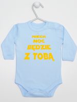 niech moc będzie z tobą body z długim rękawem kolor błękitny 163 niech moc będzie z tobą body z długim rękawem kolor błękitny 163