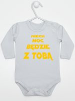 niech moc będzie z tobą body z długim rękawem kolor szary 163 niech moc będzie z tobą body z długim rękawem kolor szary 163