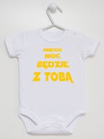 niech moc będzie z tobą body z krótkim rękawem kolor biały 163 niech moc będzie z tobą body z krótkim rękawem kolor biały 163