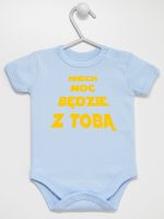 niech moc będzie z tobą body z krótkim rękawem kolor błękitny 163 niech moc będzie z tobą body z krótkim rękawem kolor błękitny 163