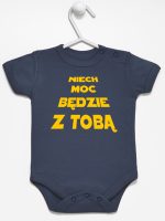 niech moc będzie z tobą body z krótkim rękawem kolor granatowy 163 niech moc będzie z tobą body z krótkim rękawem kolor granatowy 163