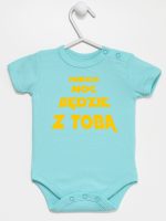 niech moc będzie z tobą body z krótkim rękawem kolor miętowy 163 niech moc będzie z tobą body z krótkim rękawem kolor miętowy 163