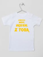 niech moc będzie z tobą koszulka z krótkim rękawem kolor biały 163