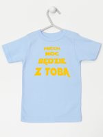 niech moc będzie z tobą koszulka z krótkim rękawem kolor błękitny 163