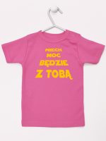 niech moc będzie z tobą koszulka z krótkim rękawem kolor ciemny różowy 163