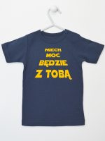 niech moc będzie z tobą koszulka z krótkim rękawem kolor granatowy 163