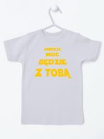 niech moc będzie z tobą koszulka z krótkim rękawem kolor szary 163