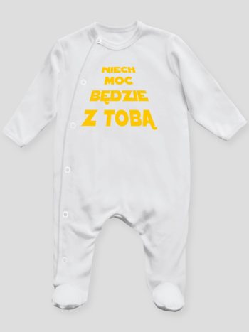 niech moc będzie z tobą pajacyk śpioszek ze stópkami 163