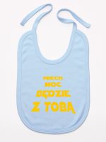 niech moc będzie z tobą śliniak niemowlęcy kolor błękitny 163