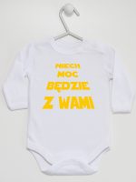 niech moc będzie z wami body z długim rękawem kolor biały 162 niech moc będzie z wami body z długim rękawem kolor biały 162