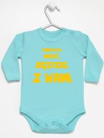 niech moc będzie z wami body z długim rękawem kolor miętowy 162 niech moc będzie z wami body z długim rękawem kolor miętowy 162