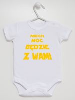 niech moc będzie z wami body z krótkim rękawem kolor biały 162 niech moc będzie z wami body z krótkim rękawem kolor biały 162
