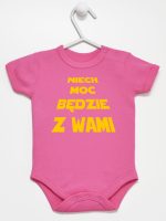 niech moc będzie z wami body z krótkim rękawem kolor ciemny rózowy 162 niech moc będzie z wami body z krótkim rękawem kolor ciemny rózowy 162