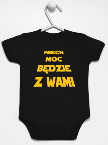 niech moc będzie z wami body z krótkim rękawem kolor czarny 162