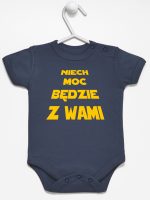 niech moc będzie z wami body z krótkim rękawem kolor granatowy 162 niech moc będzie z wami body z krótkim rękawem kolor granatowy 162