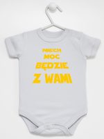 niech moc będzie z wami body z krótkim rękawem kolor szary 162 niech moc będzie z wami body z krótkim rękawem kolor szary 162