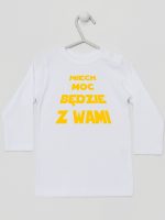 niech moc będzie z wami koszulka z długim rękawem kolor biały 162