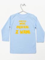 niech moc będzie z wami koszulka z długim rękawem kolor błękitny 162