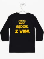 niech moc będzie z wami koszulka z długim rękawem kolor czarny 162