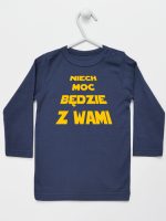 niech moc będzie z wami koszulka z długim rękawem kolor granatowy 162