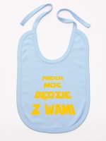 niech moc będzie z wami śliniak niemowlęcy kolor błękitny 162