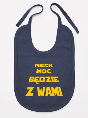 niech moc będzie z wami śliniak niemowlęcy kolor granatowy 162