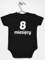 osiem miesięcy body z krótkim rękawem kolor czarny 020