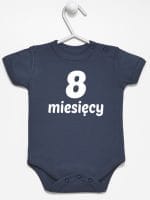 osiem miesięcy body z krótkim rękawem kolor granatowy 020