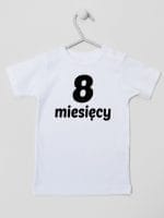 osiem miesięcy koszulka z krótkim rękawem kolor biały 020