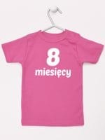 osiem miesięcy koszulka z krótkim rękawem kolor ciemny różowy 020
