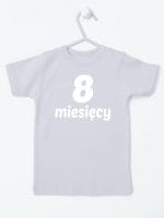 osiem miesięcy koszulka z krótkim rękawem kolor szary 020