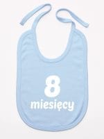 osiem miesięcy śliniak niemowlęcy kolor błękitny 020