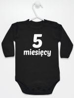 pięć miesięcy body z długim rękawem kolor czarny 017