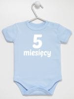 pięć miesięcy body z krótkim rękawem kolor błękitny 017