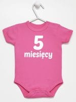 pięć miesięcy body z krótkim rękawem kolor ciemny rózowy 017