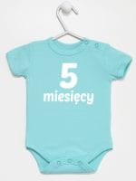 pięć miesięcy body z krótkim rękawem kolor miętowy 017