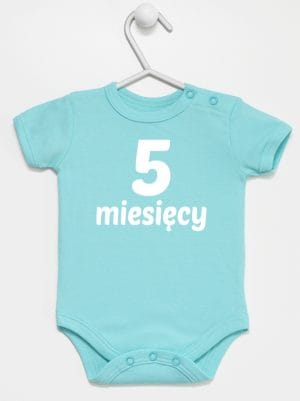 pięć miesięcy body z krótkim rękawem kolor miętowy 017