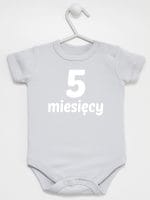 pięć miesięcy body z krótkim rękawem kolor szary 017