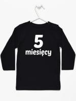 pięć miesięcy koszulka z długim rękawem kolor czarny 017