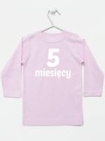 pięć miesięcy koszulka z długim rękawem kolor różowy 017